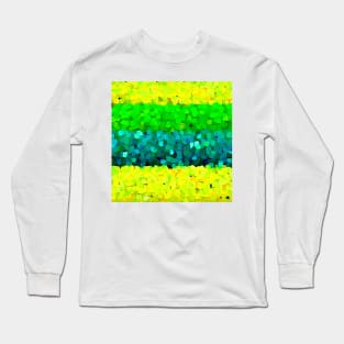 Sparkle and Glitter Green and Yellow Long Sleeve T-Shirt